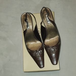 Worn once leather shoes